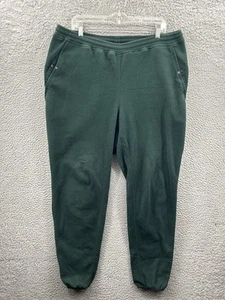 Vintage Patagonia Pants Mens XL Green Synchilla Fleece Sweatpants Made In USA - Picture 1 of 16