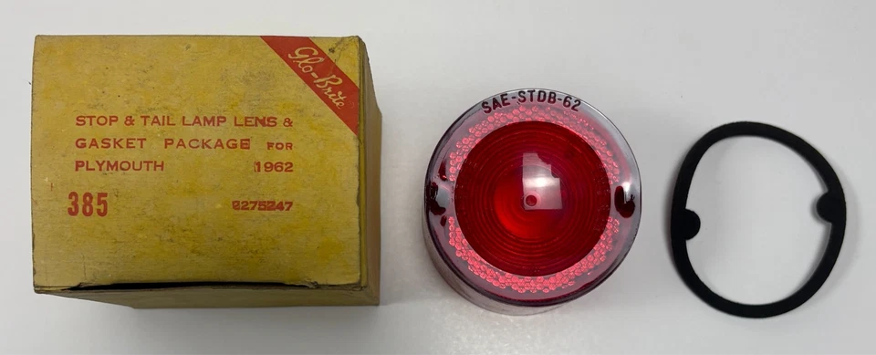 Новый старый репродукция запаса хвостовой объектив для 1962 Plymouth модели Mopar #2275247 - Изображение 1 из 1