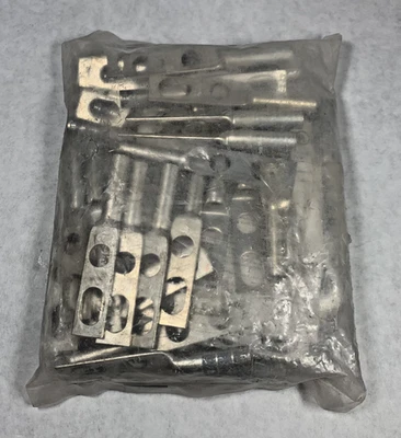 NEW (Pack of 50) Izzy I2S2-38U Compression Lug Terminal, 2-Hole, 4 AWG Str. - Image 1 of 4