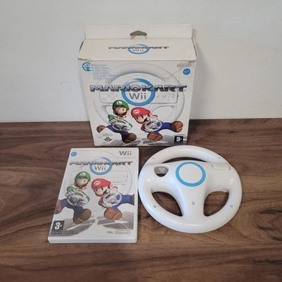 Mario Kart - Nintendo Wii -  Big Box Edition with 1 Official Wheel & Game - Image 1 of 4