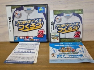 Nintendo DS Create Professional Baseball Team 2 Japanese NDS Management Games - Picture 1 of 6