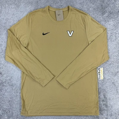 Vanderbilt Commodores Shirt Mens Large Long Sleeve NCAA Football Nike Dri-FIT - Image 1 of 4