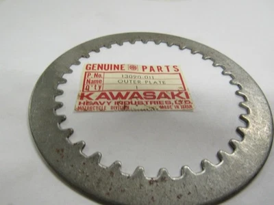 Placa de embrague exterior Kawasaki NOS NUEVA 13090-011 H1 F5 KH500 Mach III Big Horn Foto 1 de 4