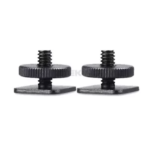2 * Adattatore Flash Hot Shoe Mount vite 1/4" per fotocamera Nikon Canon treppiede luce - Foto 1 di 3