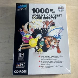 1000 of the World's Greatest Sound Effects CD Rom Vintage - Picture 1 of 4