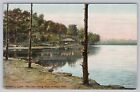 The Lake Mohegan Park Norwich Ct Unp Souvenir Pc 1909 250Th Anniversary Of Town