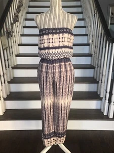 New With Tags Honey Punch Strapless Jumpsuit By Versona Purple Size Small $50 - Picture 1 of 12