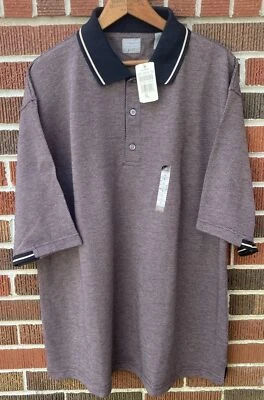 NUEVO CON ETIQUETAS HAGGAR Hombre GOLF LEGENDS POLO XL Foto 1 de 4