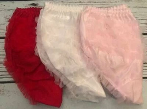 Cubierta de pañales de rumba blanco rosa rojo nailon IC Collections 3-6M 9-12M 18M 24M - Imagen 1 de 4