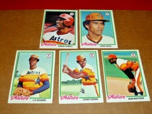 1978 O-Pee-Chee Houston Astros Team Set (5 cartas) Jose Cruz JR Richard Cabell - Imagen 1 de 1