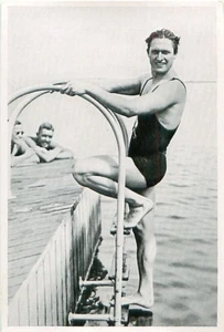 PETER FICK USA SWIMMING NATATION FREESTYLE FREISTILSCHWIMMEN IMAGE CARD - Picture 1 of 2