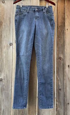 Джинсы SaltWorks размер 4 эластичные со средней посадкой узкие на молнии спереди темно-синие вареные Deni - Изображение 1 из 4