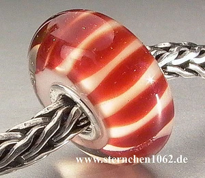 Trollbeads * Schoko-Streifen * retired * 07  - Picture 1 of 1