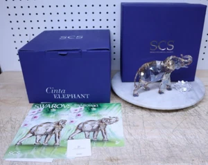 Swarovski Cinta Elephant Crystal Figurine SCS Annual Edition 2013 1137207 Retire - Picture 1 of 15