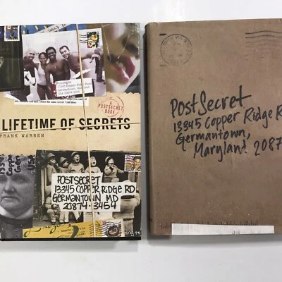 Set of Two PostSecret Books-'POSTSECRET' 2005 & 'A LIFETIME OF SECRETS' 2007  Foto 1 de 4