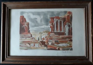 LITHOGRAPHIE NUMEROTEE SIGNEE Jean Eugène BERSIER (1895-1978) Cadre 55 X 37,5 cm - Imagen 1 de 6