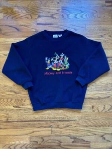 Vintage Mickey & Friends Crewneck - Youth Large - Picture 1 of 5