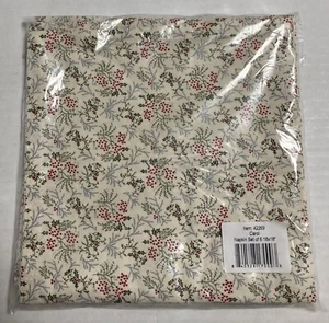 VHC Marken Holly Berries Carol Weihnachten Abendessen Servietten 18x18 6er Set Neu ohne Etikett - Bild 1 von 3