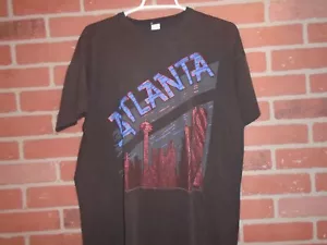 CAMISETA ATLANTA VINTAGE AÑOS 80 HOMBRE TALLA XLARGE HECHA POR MICHAU - Imagen 1 de 3