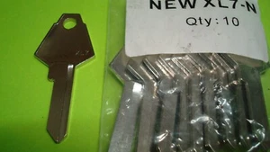 10 PAQUETE DE XL7 BUZÓN NIQUELADO LLAVES BLANCAS XL7 ILCO 1180S (10 LLAVES) - Imagen 1 de 5