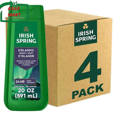 Ирландская весна исландский ночь увлажняющий тела мыть для мужчин, 24 часа свежий, лицо - Изображение 1 из 4