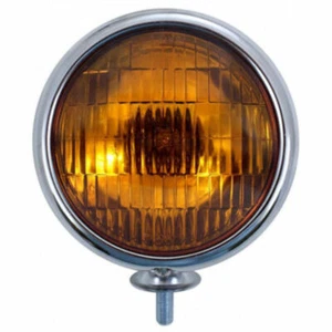 United Pacific C364007 Chrome Vintage Style Amber Fog Lights - 12 V - Picture 1 of 6
