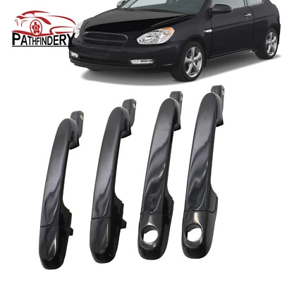 For 2006-2011 Hyundai Accent Front + Rear Outside Exterior Door Handle 4PCS Foto 1 de 4
