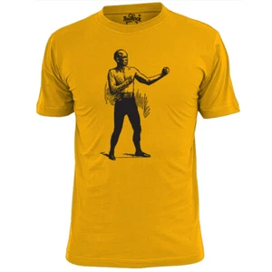 Mens Bob Fitzsimmons Boxing Sketch T Shirt Boxer Pugilist - Picture 1 of 3