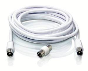 Philips Voies 2205 W/10 Copain Audio Video-Koaxialkabel (Prise Mâle Coaxiale) - Photo 1/2