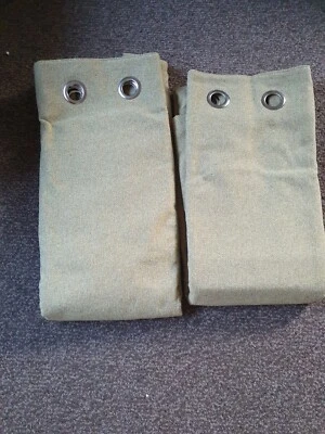 Brand New Next Multi Texture Eyelet Curtains Lime 46x90 (117x229) - Image 1 of 4