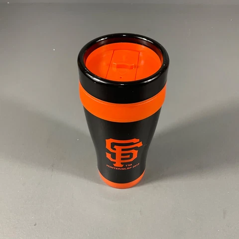 San Francisco Giants Stainless Steel Tumbler Cup Mug MLB Baseball Black Orange Cover