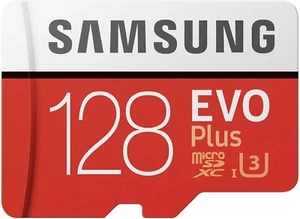 SAMSUNG EVO Plus 128GB MicroSD Micro SDXC C10 Flash Memory Card w/ SD Adapter - Picture 1 of 5