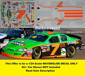 NASCAR DECAL # 7 GO DADDY.COM CHEVROLET 2010 MONTE CARLO DANICA PATRICK 1/24 - Picture 1 of 6