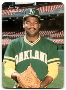 1995 MOTHER'S COOKIES JOSE RIJO OAKLAND OAKLAND CITY A'S #38