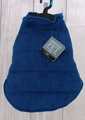 Berkshire Pet Collection Corduroy Jacket Blue Size Small (6-AF6) - Image 1 of 4
