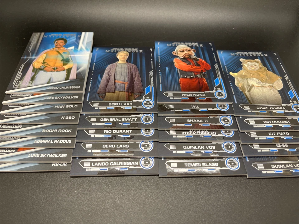 2019 Topps Star Wars Masterworks Lot Of 24 Blue Parallels - Image 1 of 1