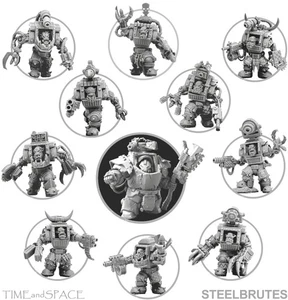 MEGA-ARMOUR STEELBRUTES Compatible with 40K ORKS (TU01ac) - Picture 1 of 17