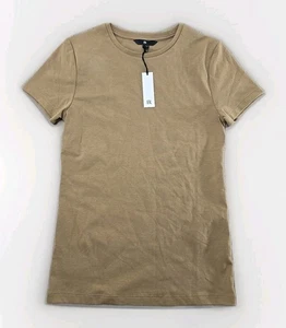 NUEVO - Camiseta Banana Republic Manga Corta Ajustada Tejida Caqui Verde - S - Imagen 1 de 10