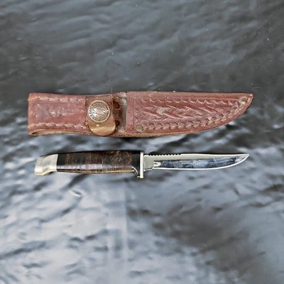 Case XX M3 FINN Vintage Fixed Blade Hunting Knife Leather Sheath USA - Image 1 of 4