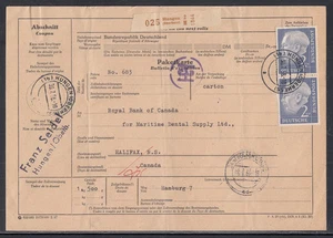 Alemania - Junio 1958 Asesoramiento de carga a Canadá - Imagen 1 de 1