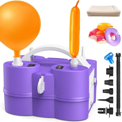 Bomba Globo Eléctrica 3 en 1 Inflador Desinflador para Inflables, Flotadores de Piscina, Ai... Foto 1 de 4