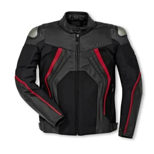 Ducati Racing Men's Motorbike Leather Jacket New Ducati Motorcycle Biker Jacket - Bild 1 von 3