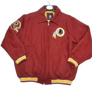 Redskins NFL Wool G-III Apparel Group 2XL Zip Up Bomber Jacket Coat - Bild 1 von 14