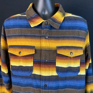 Horizon by Bass Creek Outfitters Aztec Tribal Southwestern Fleece Shacket Herren L - Bild 1 von 12