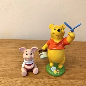 Disney Store Classics Winnie The Pooh PVC Figurine + Piglet PVC Figure - Picture 1 of 7