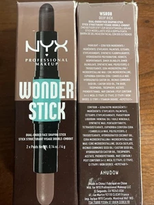 (2 Packs) H12-NYX Wonder Stick Dual Ended Face Shaping Stick # WSR08 Deep Rich - Picture 1 of 2