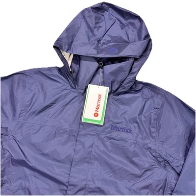 MARMOT PRECIP ECO JACKET Mens M ARCTIC NAVY Packable Taped Seams Vented NEW - Image 1 of 4