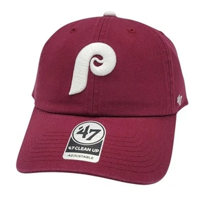 Philadelphia Phillies '47 Brand Historical Clean Up Relaxed-Fit OSFM Hat Cap NEW - Picture 1 of 8