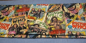 SPRING CREATIVE BBC DR. WHO COMIC BOOK COTTON FABRIC 1.47 YDS. CRAFTS DECOR 2017 - Picture 1 of 3