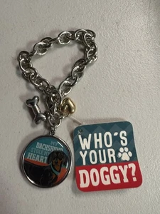 Pulsera Dachshund Charm de "Who's Your Doggy" bisutería - Imagen 1 de 5